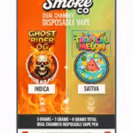 Buy 6g Dual Chamber Vape Pen  – Ghost Rider OG + Tropical Melon